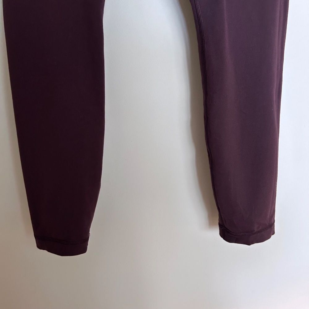 Lululemon Burgundy Leggings - Picture 3 of 9